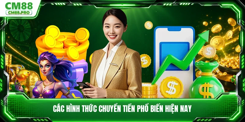 Các hình thức chuyển tiền phổ biến hiện nay